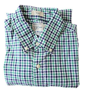 J. Crew Slim Secret Wash Cotton Poplin Shirt Size S EUC